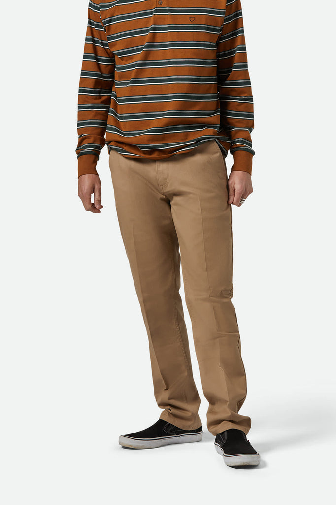 Men's Choice Chino Regular Pant in the color Khaki - Men's Front View