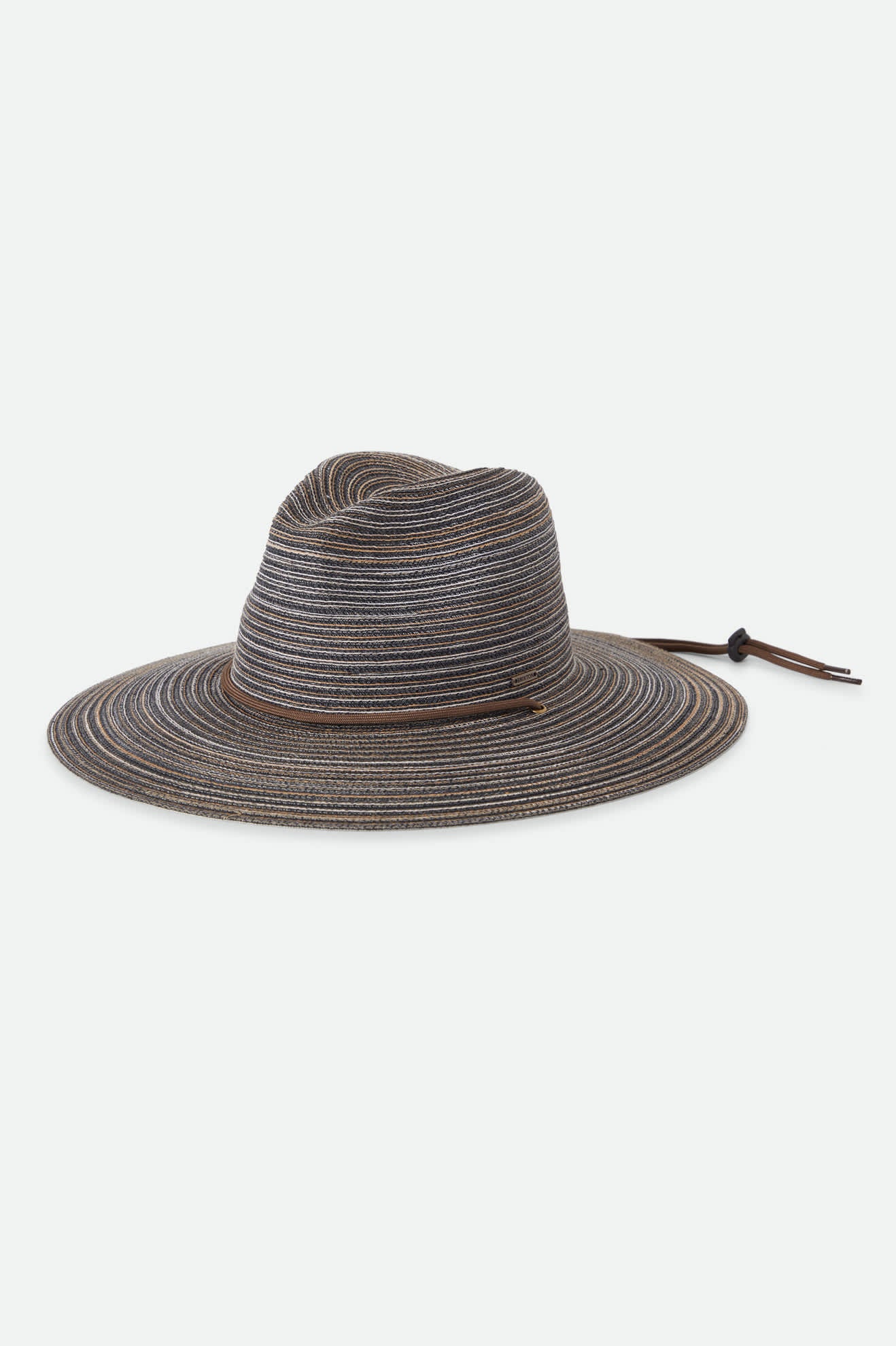 Unisex Mitch Packable Sun Hat in the color Brown - Front Product Laydown Image