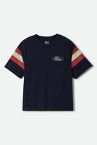 Men's Ford Built Tough Jersey in the color American Navy - Front Product Laydown Image