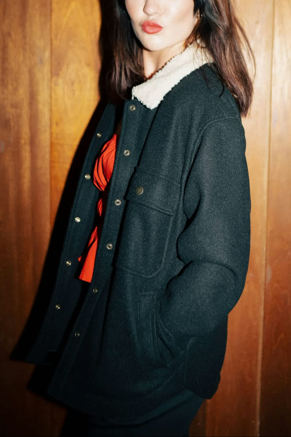 Women's Durham Shirt Jacket in the color Black - Men's Lifestyle image