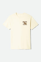 Men's Barquero Short Sleeve Standard T-Shirt in the color Cream - Front Product Laydown Image