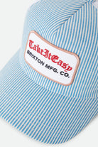 Women's Take It Easy Netplus Trucker Hat in the color Two Boot Stripe - Additional Laydown image