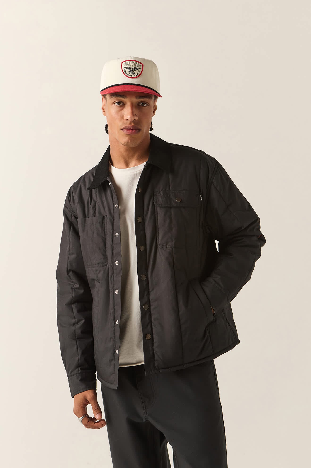 Men's Cass II Jacket in the color Black - Men's Front View
