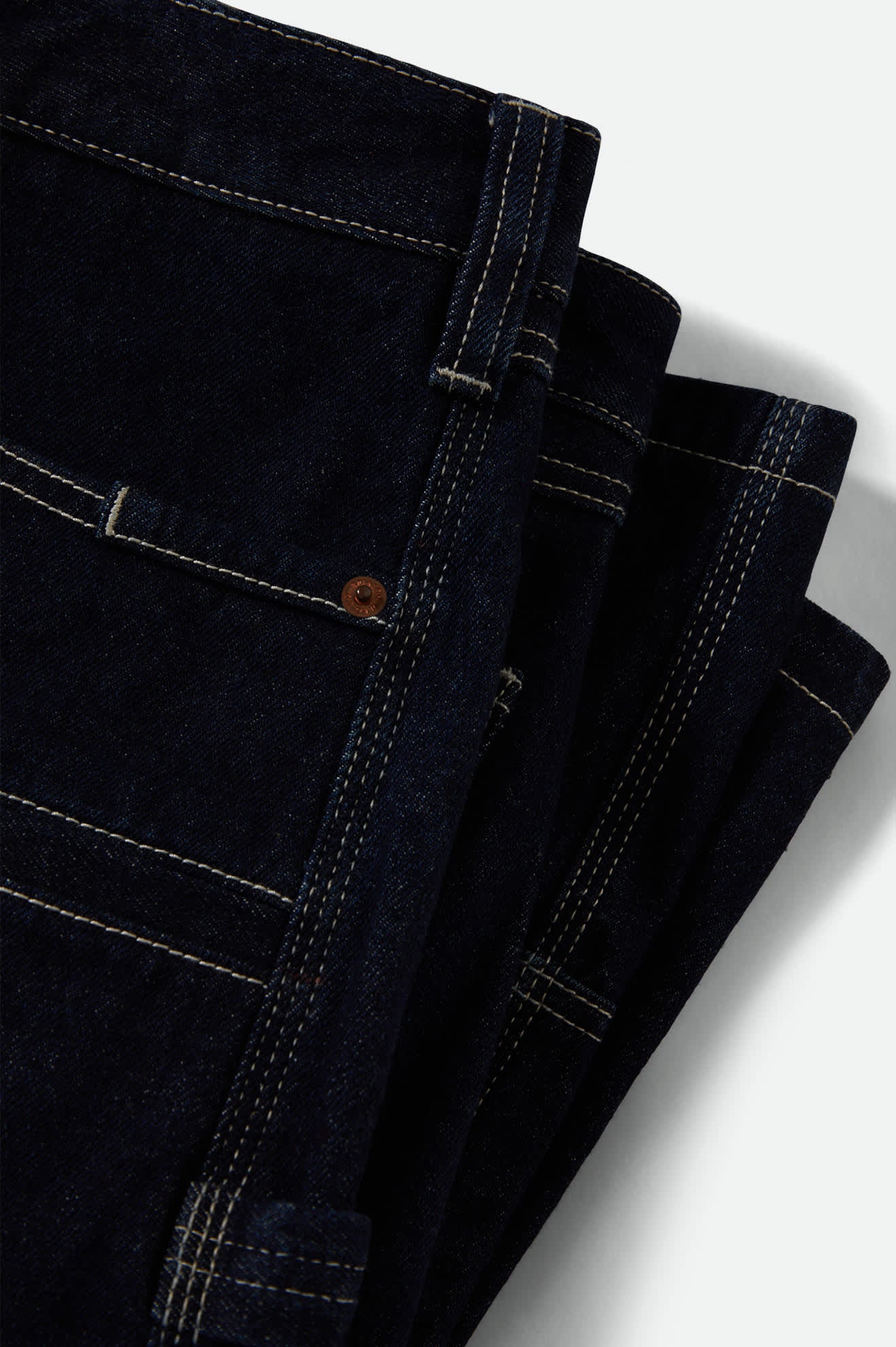 Men's Builders Carpenter Baggy Short in the color Rinse Denim - Additional Laydown image