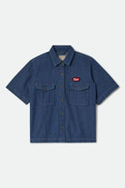 Women's Mechanics Women's Shirt in the color Medium Chambray - Front Product Laydown Image