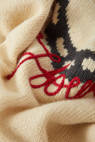 Women's Howdy Crew Sweater in the color Whitecap - Additional Laydown image