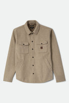 Men's Durham Felted Stretch Jacket in the color Oatmeal - Front Product Laydown Image