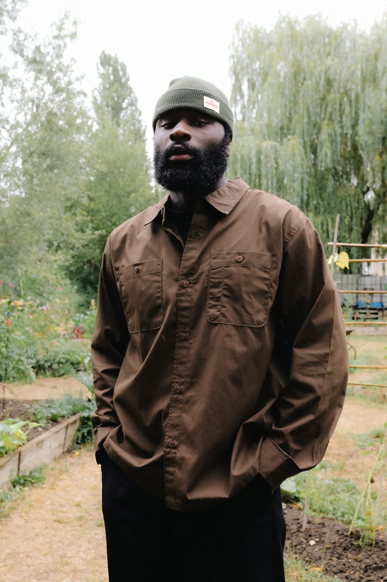 Unisex Trademark Beanie in the color Dark Olive - Men's Lifestyle 3.0