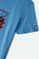 Women's Ice Cold Slim Crew T-Shirt in the color Electric Indigo - Additional Laydown image