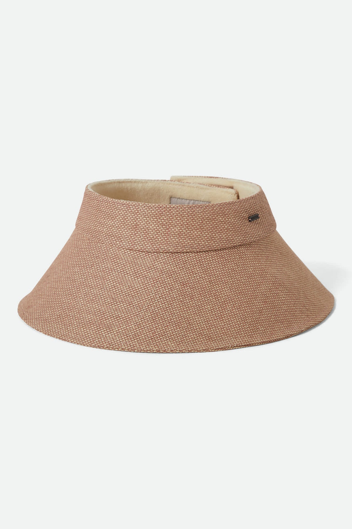 Women's Jasmine Packable Visor in the color Italian Clay/Natural - Front Product View