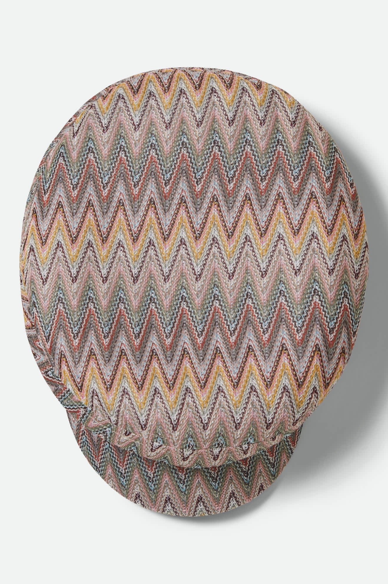 Women's Fiddler Fisherman Cap in the color Multi Color Zigzag - Additional Laydown image