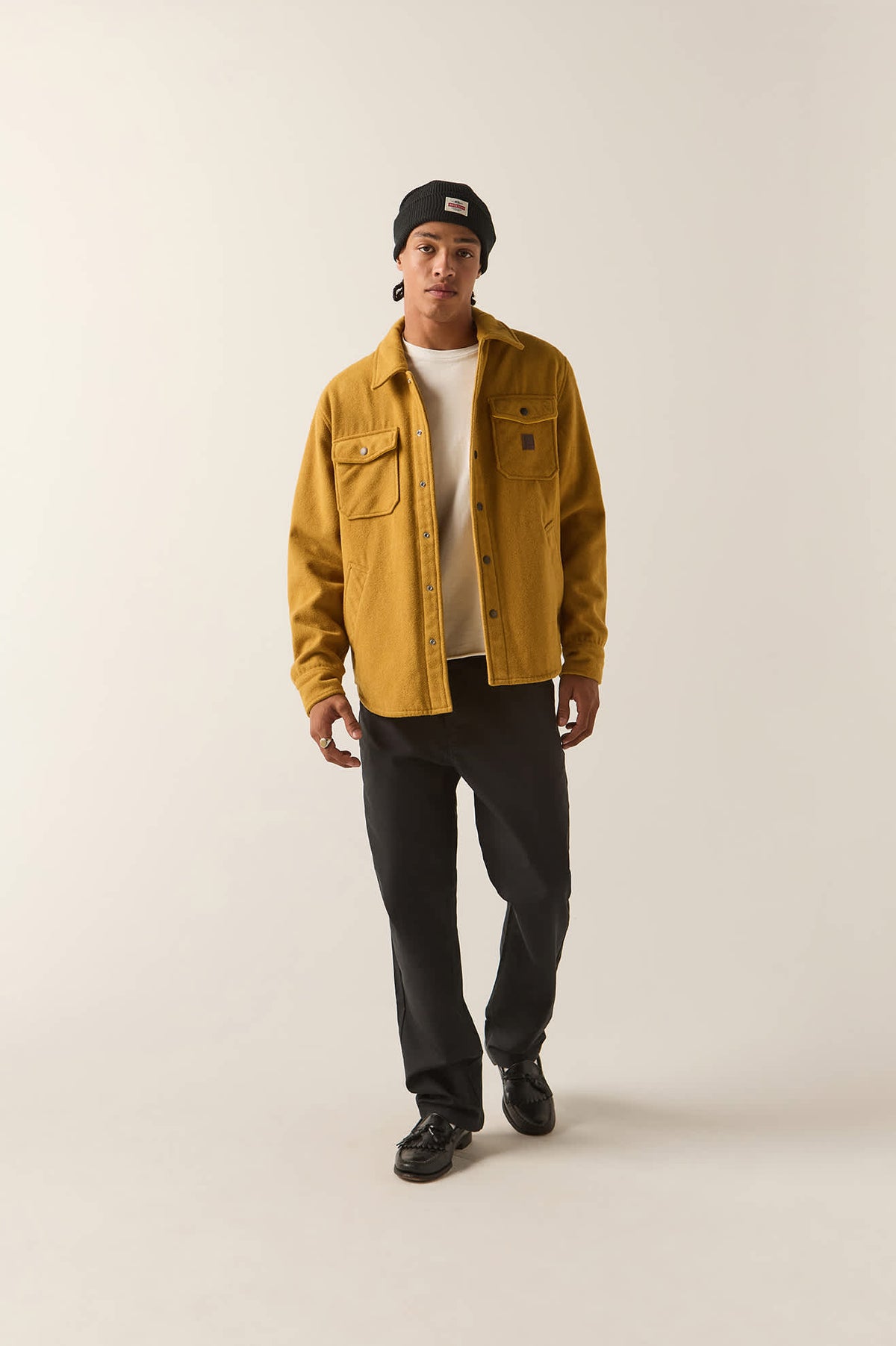 Men's Textured Durham Jacket in the color Dusted Ochre - Additional Fit image