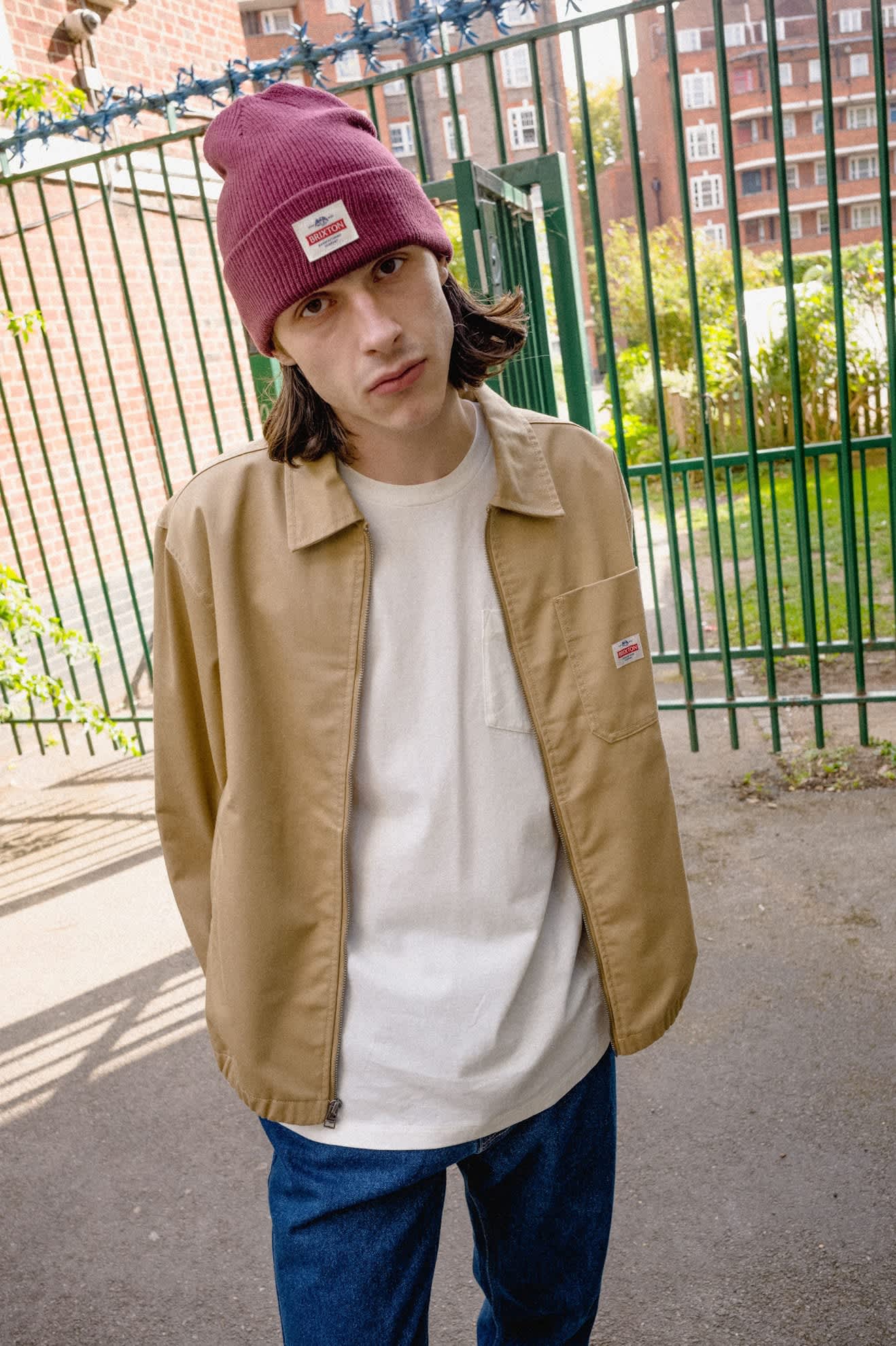 Unisex Trademark Beanie in the color Dark Brick - Men's Lifestyle 2.0