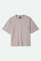 Men's Poolside Pique Box Crop T-Shirt in the color Heather Grey - Front Product Laydown Image