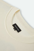 Men's Jensen Boxy T-Shirt in the color Cream - Additional Laydown image