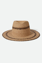 Unisex Cohen Straw Cowboy Hat in the color Tan/Black - Additional Laydown image