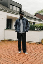 Men's Trademark Lightweight Garage Zip Jacket in the color Washed Navy - Men's Lifestyle 2.0