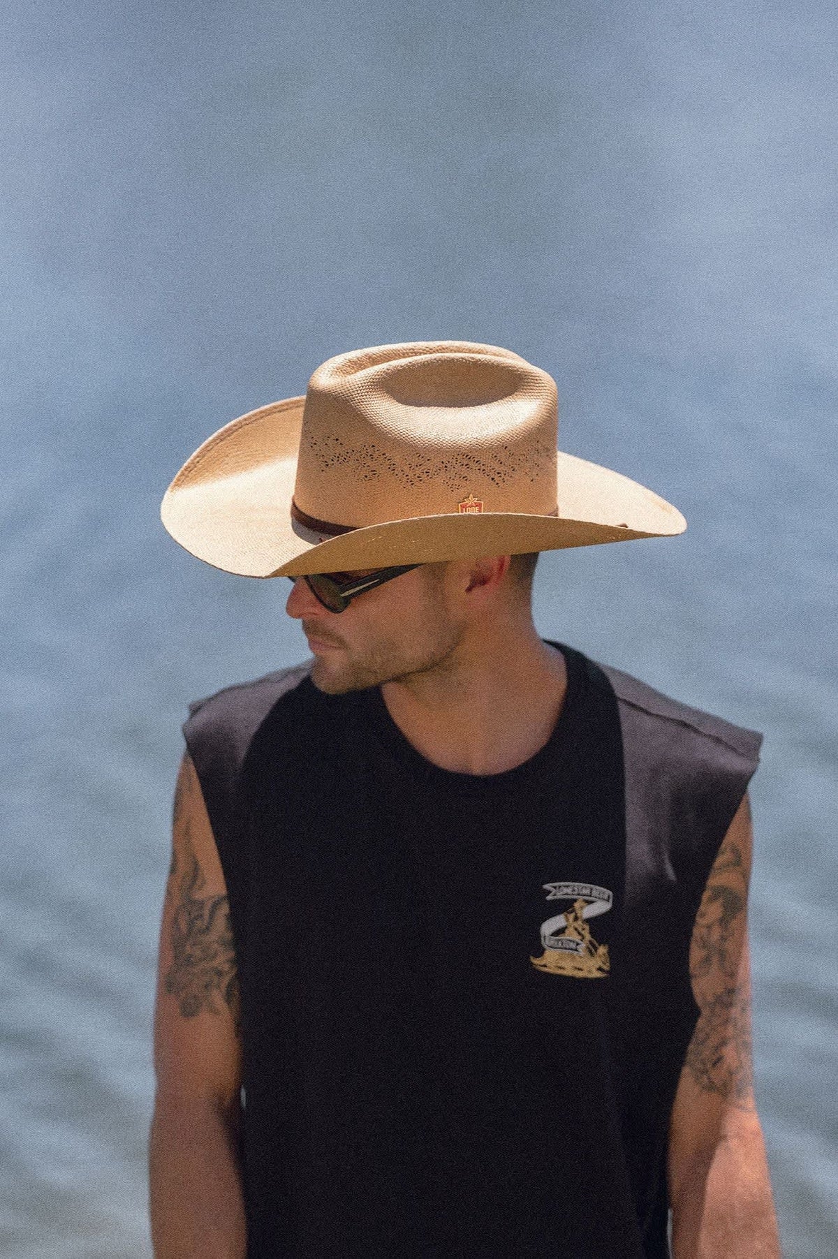 Men's Lone Star Armadillo Muscle T-Shirt in the color Black - Men's Lifestyle 2.0