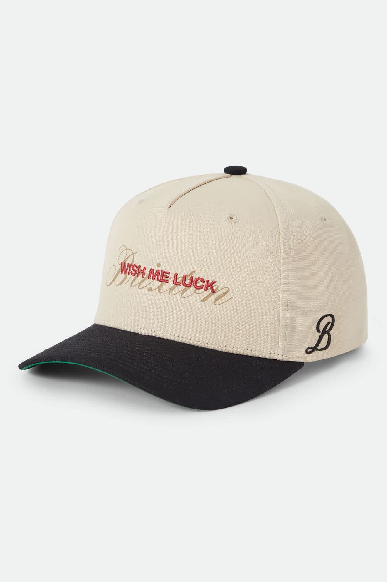 Women's Wish Me Luck Snapback in the color Whitecap/Black - Front Product Laydown Image