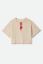 Women's The Crochet Cover Up in the color Timeless Taupe - Front Product Laydown Image