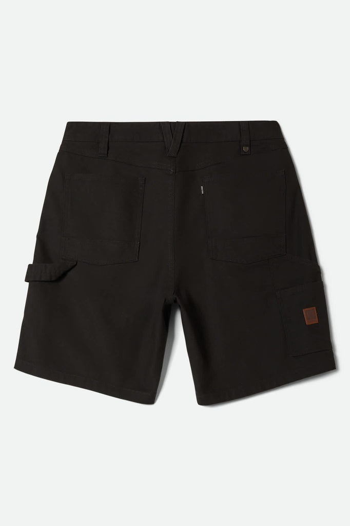 Men's Builders Carpenter Baggy Short in the color Washed Black - Back Style View