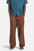 Men's Union Baggy Pant in the color Pinecone Brown - Men's Front View