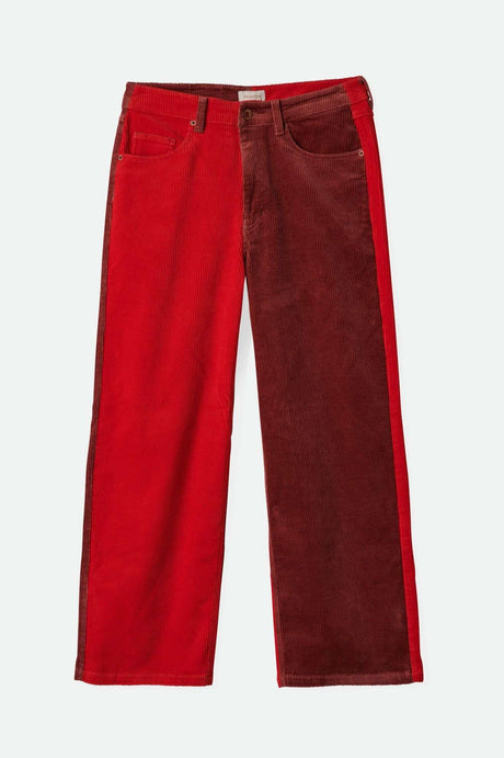 Women'sMargo Cropped 5-Pocket Pant - Cowhide/Mars Red Cord| Main