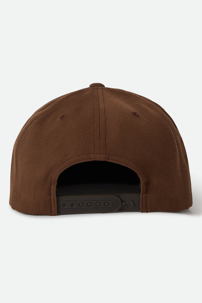 Unisex Roller Snapback in the color Pinecone Brown - Back Style View