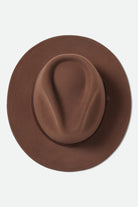 Unisex Messer Fedora in the color Pinecone Brown - Additional Laydown image