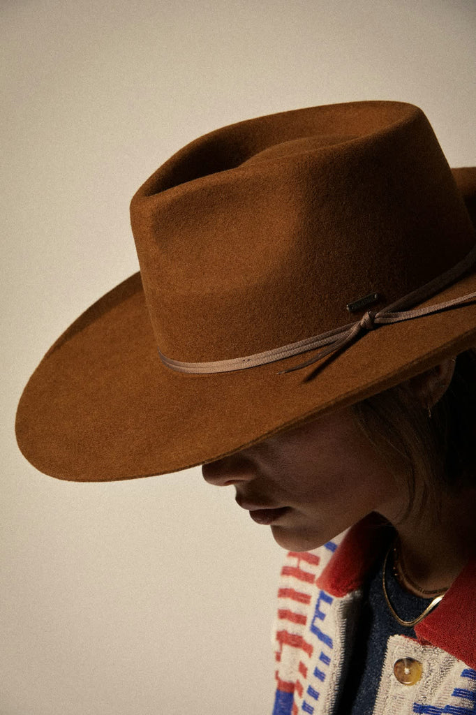 Women's Marlow Rancher Hat in the color Coffee - Additional Fit View