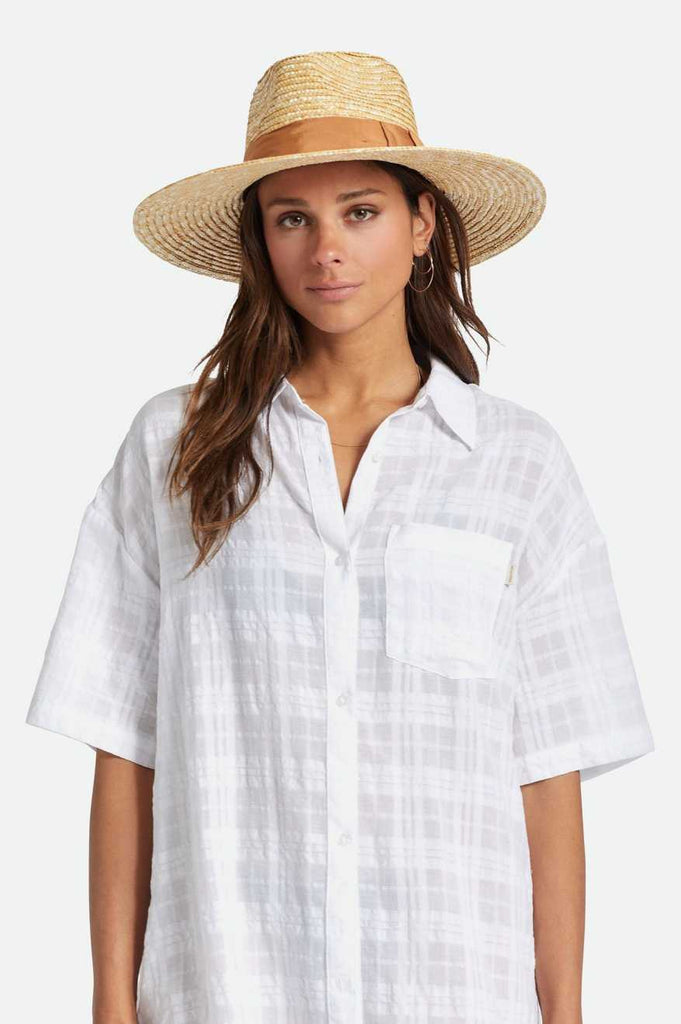 Brixton Women's Joanna Hat - Honey/Lion | Front fit