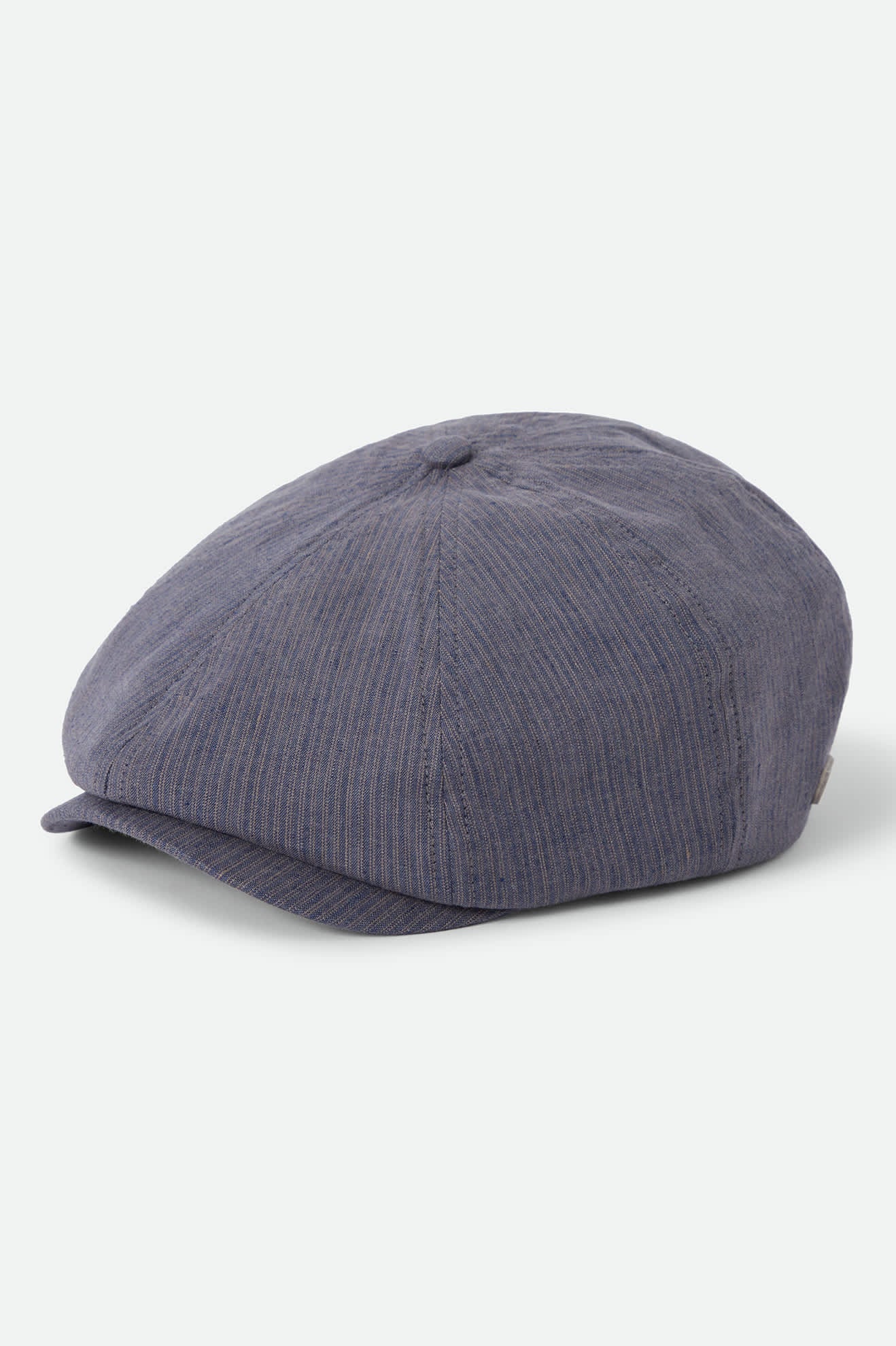 Unisex Brood Newsboy Cap in the color Indigo/Dark Sand - Front Product Laydown Image