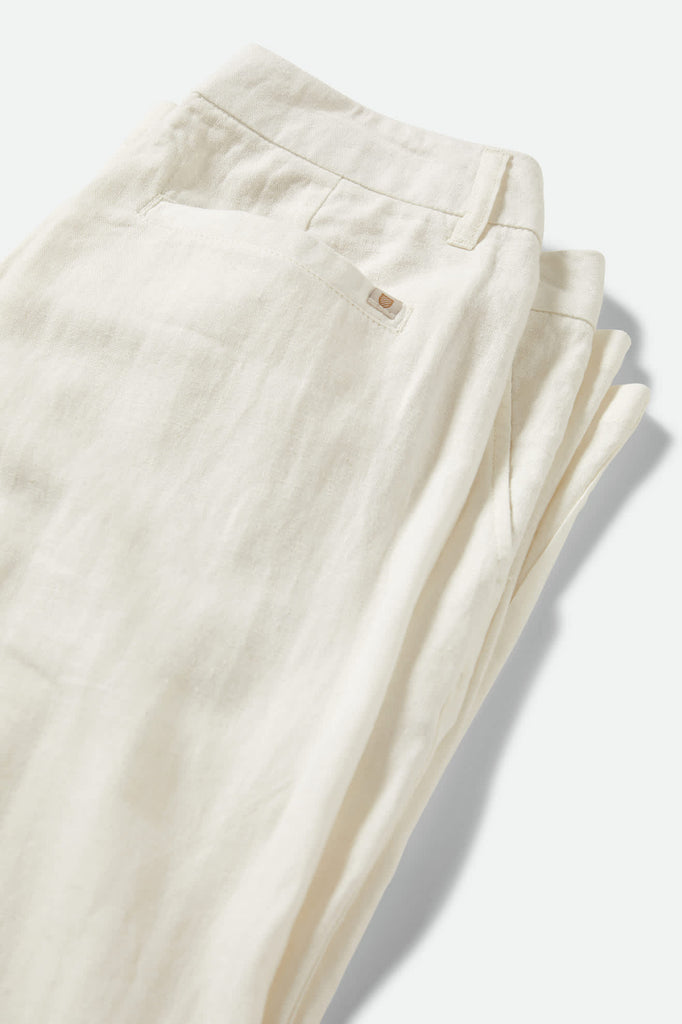 Women's Ludlow Trouser Pant in the color Off White - Additional Laydown image