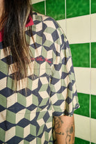 Men's Burger She Wrote Shirt in the color Black/Green Tile - Men's Lifestyle 2.0