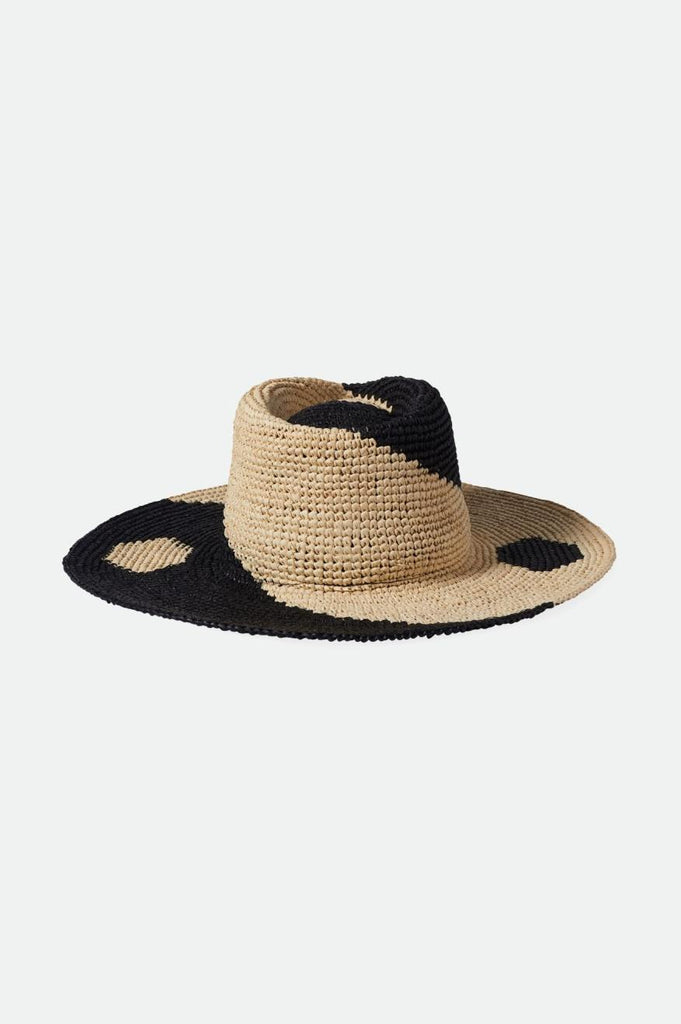 Brixton Madeira Pattern Straw Hat - Whitecap/Black