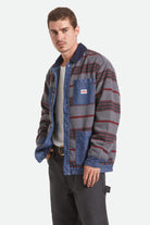 Men's Altered Threads Chore Coat in the color Medium Wash Denim - Men's Front View