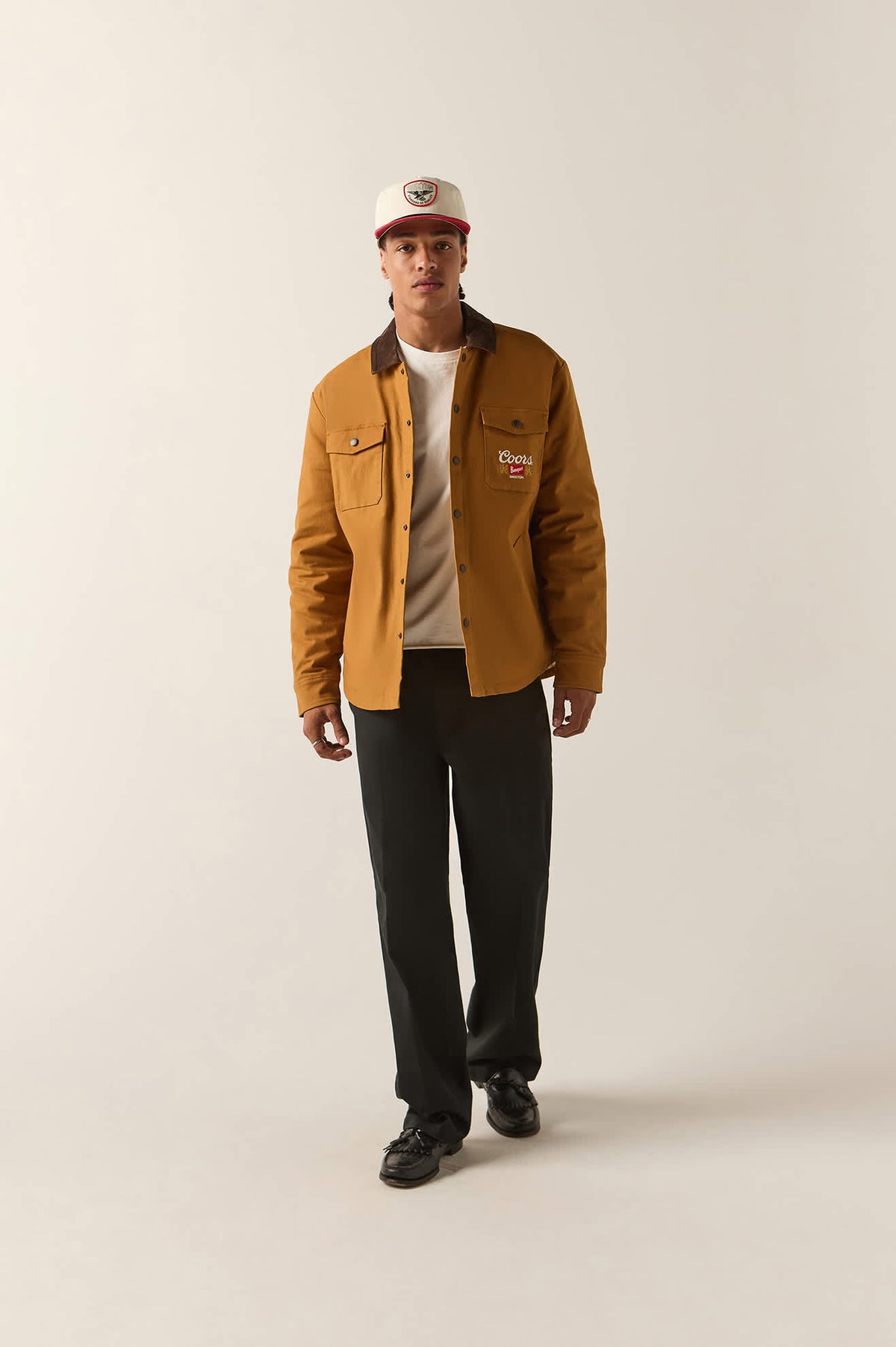 Men's Coors Durham Lined Jacket in the color Golden Brown - Additional Fit image