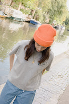 Women's Ranch Motor Court Boxy Crop Top in the color Heather Grey - Women's Lifestyle 3.0