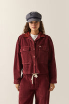 Women's Utopia Overshirt in the color Wild Ginger Cord - Women's Front Fit Image