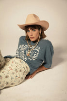 Women's Austin Straw Cowboy Hat in the color Soft Pink - Additional Fit image