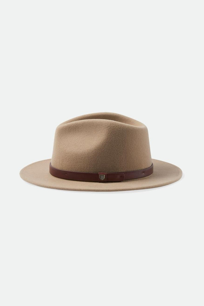 Brixton Unisex Messer Fedora - Sand | Extra Shot