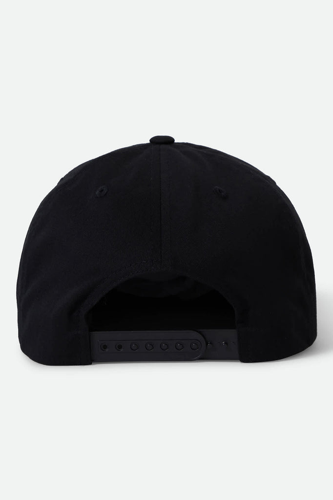 Unisex Keller Snapback in the color Black - Back Style View