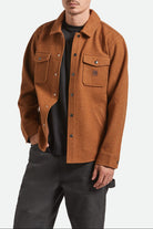 Men's Durham Brushed Menswear Jacket in the color Brushed Pinecone - Men's Front View