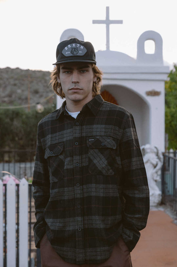 Men's Lifestyle 1 | Bowery L/S Flannel - Black/Charcoal