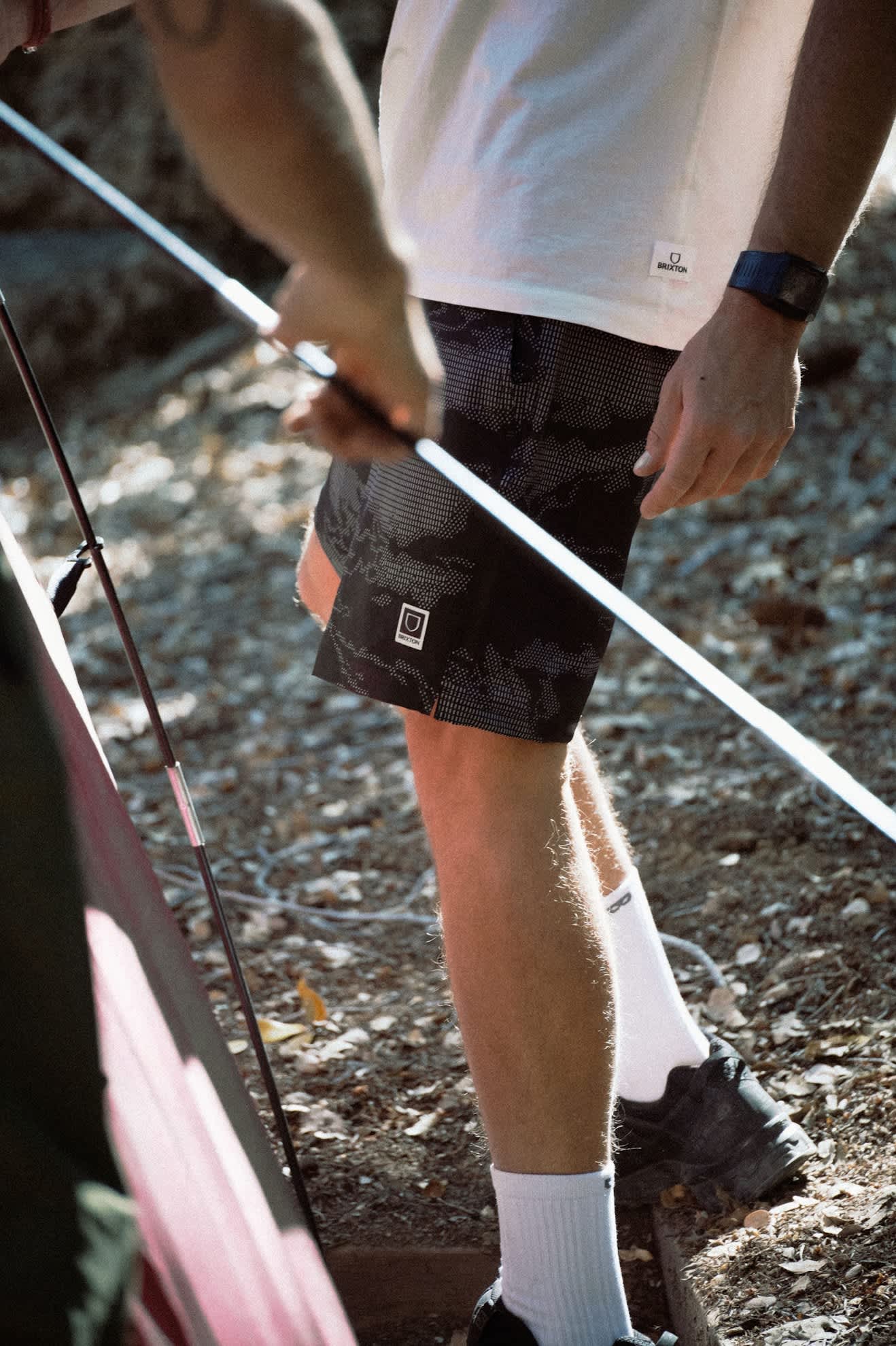 Men's Journey Active Short in the color Black Camo - Men's Lifestyle 2.0