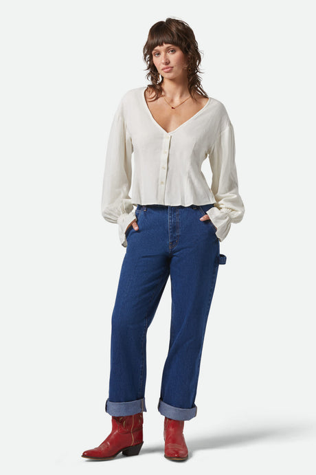 Women's The Meadow Blouse in the color Off White - Women's Featured View