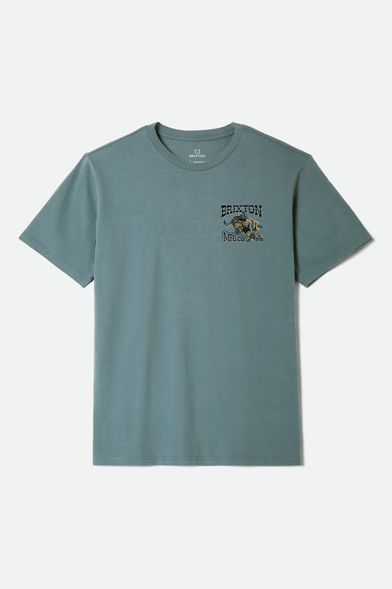 Men's Barquero Short Sleeve Standard T-Shirt in the color Ocean Breeze - Front Product Laydown Image