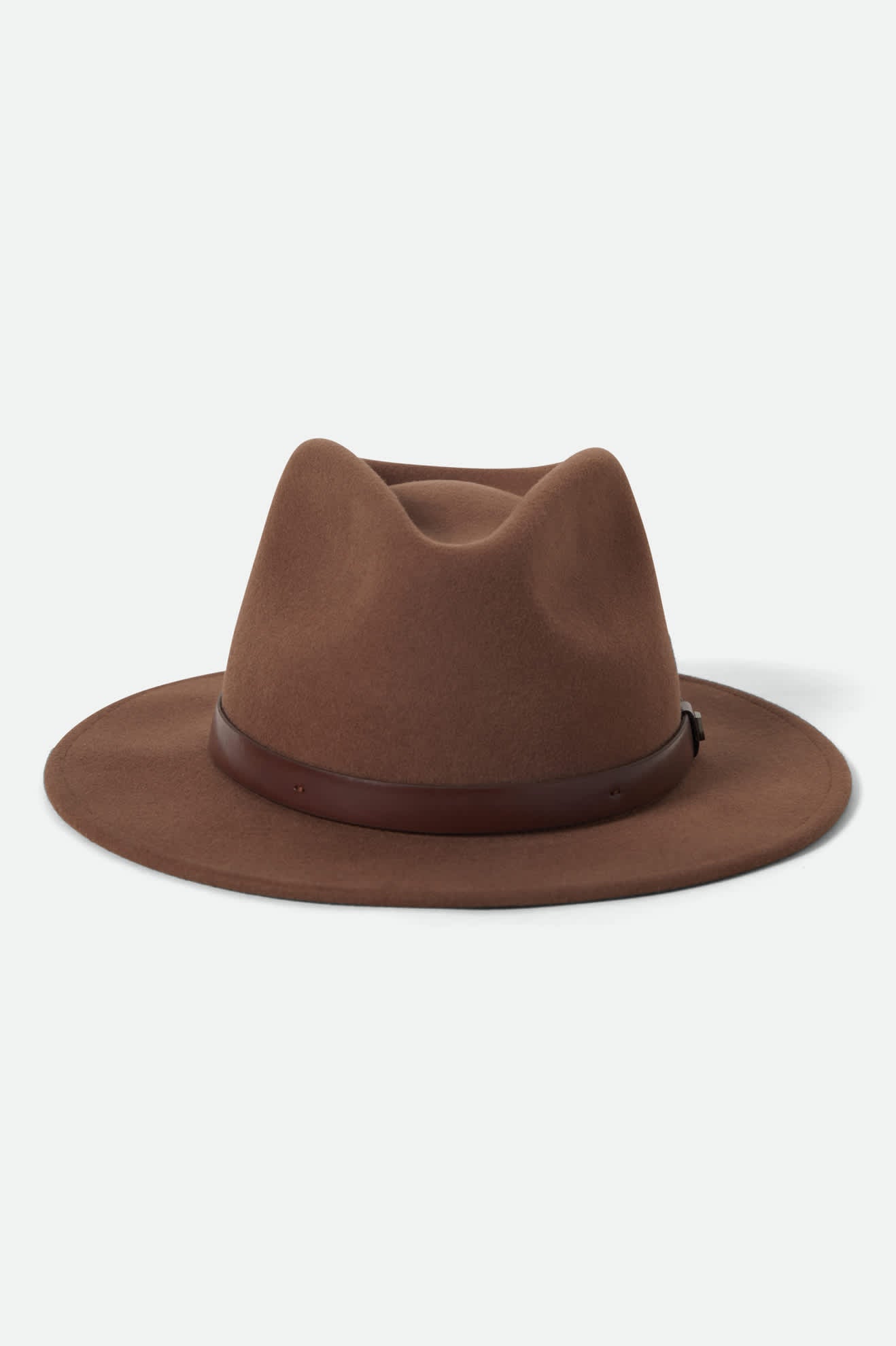 Unisex Messer Fedora in the color Pinecone Brown - Additional Laydown image