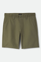 Men's Santo Chino Short in the color Olive Surplus - Front Product Laydown Image