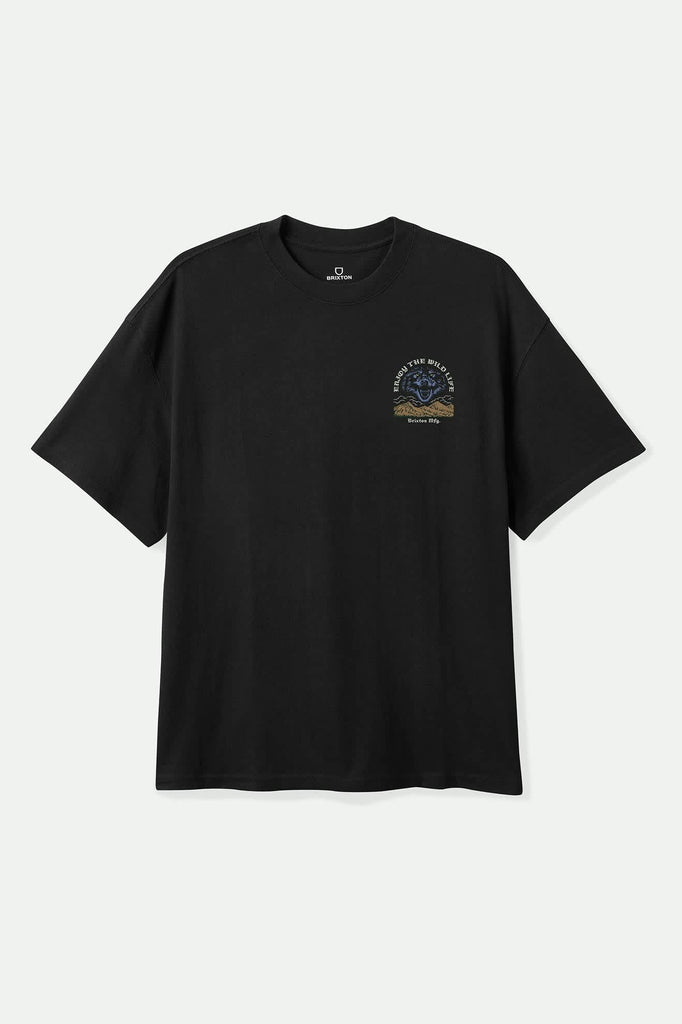 Men's Mercy S/S Standard T-Shirt in the color Black - Front Product View